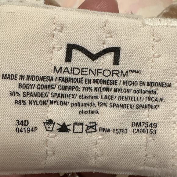 Maidenform Convertible T-Shirt Bra Style DM7549 Size 34D NWT Retail $42 - Picture 5 of 6